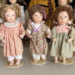 Franklin Heirloom Dolls “Days of the Week” dolls by Sylvia Natterer